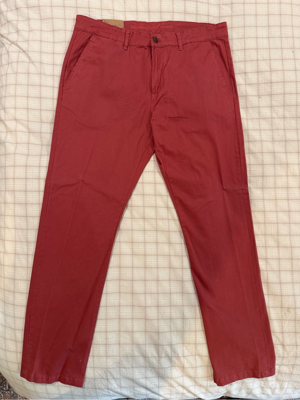 Men's Red Chino Pants